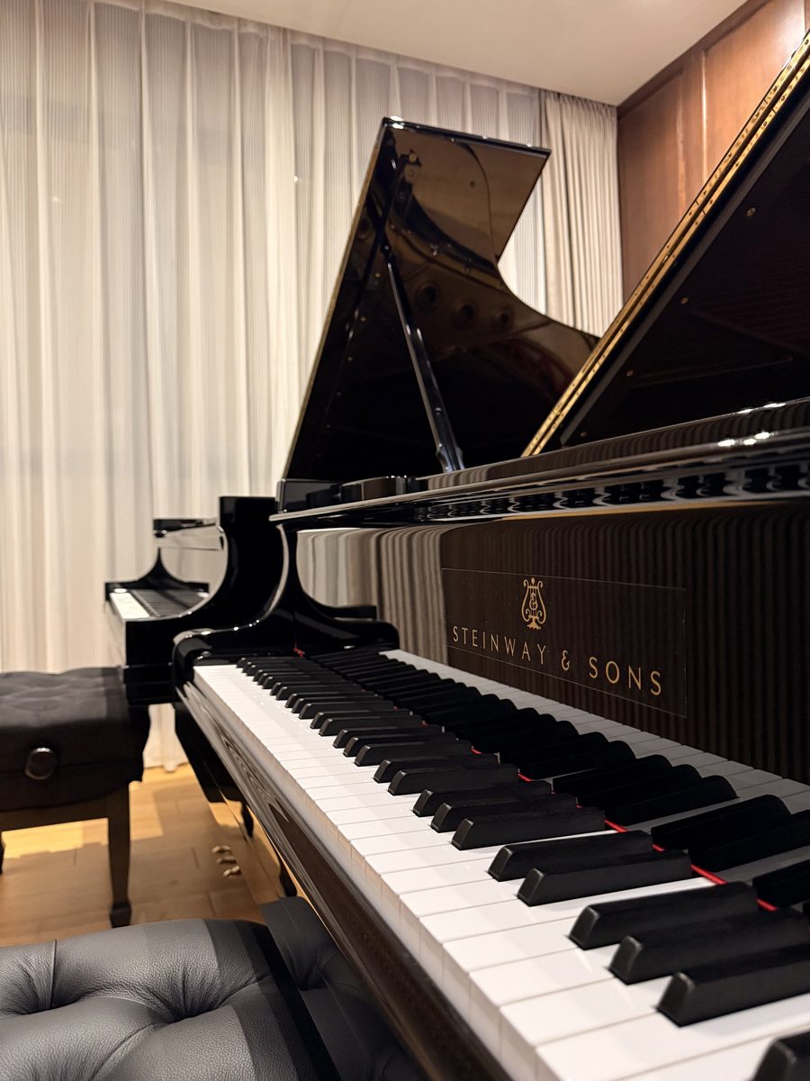 Steinway grand piano detail