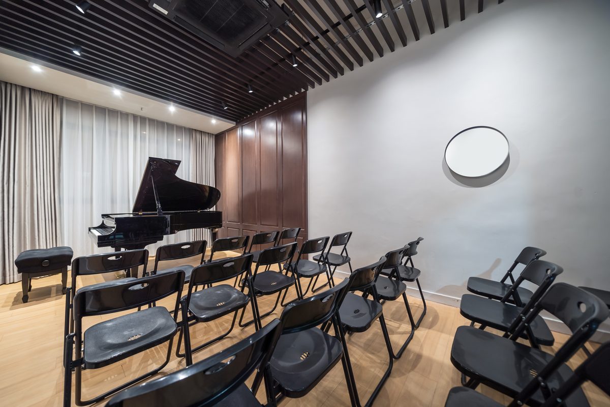 Recital and performance space at Studio Tableau, Kwun Tong